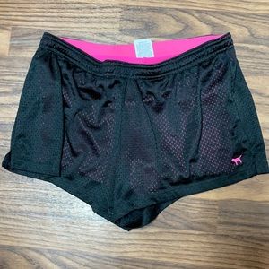 Pink gym shorts